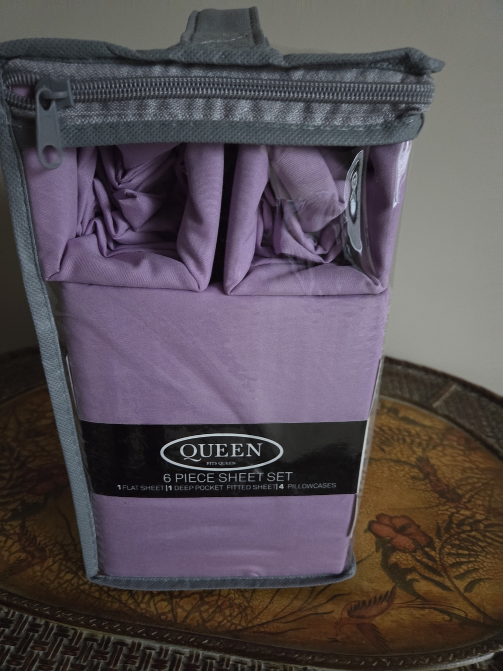 BAMBOO Queen 6-Piece Sheet Set in Lavender Purple